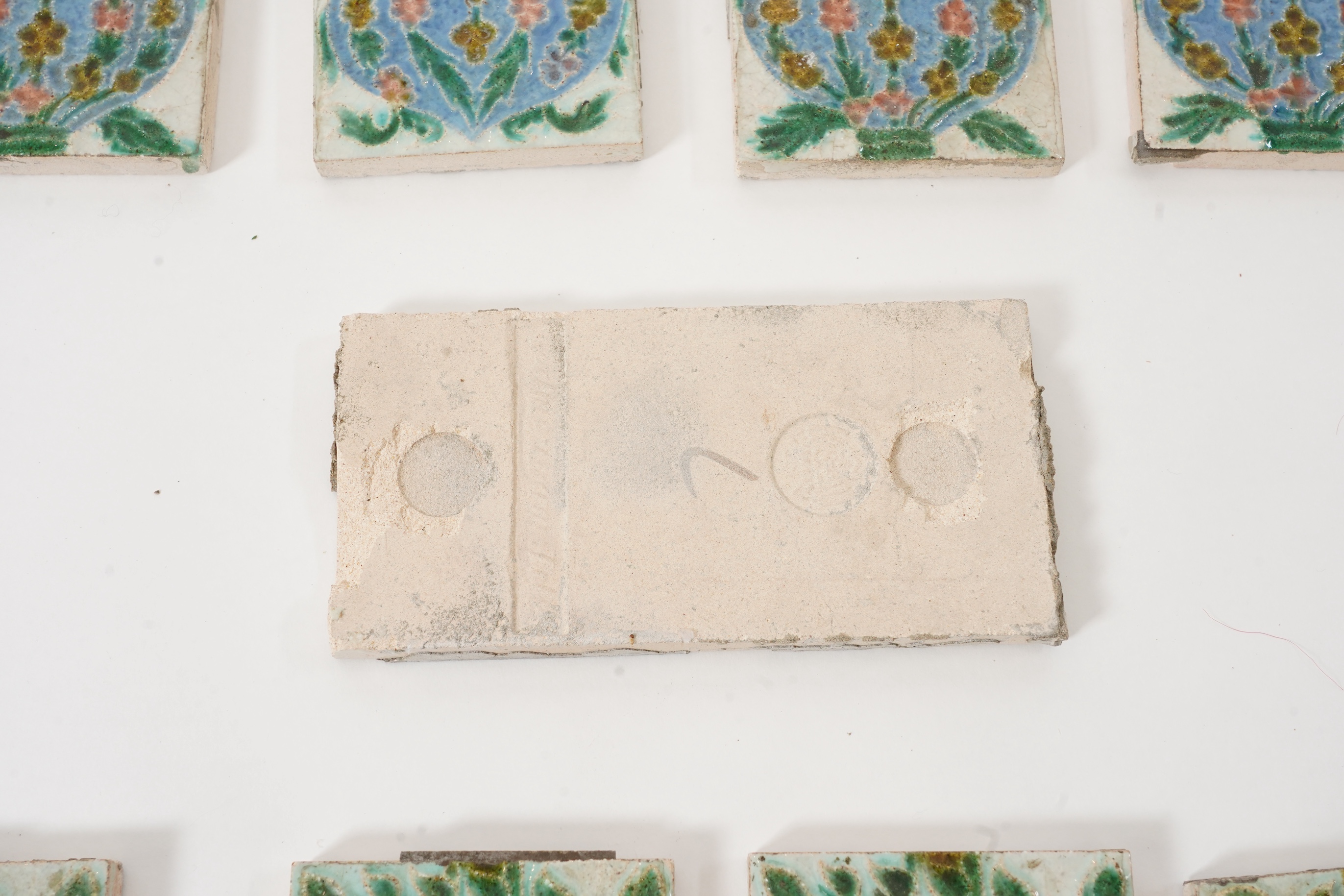 Medmenham Pottery: A quantity of Arts and Crafts tiles